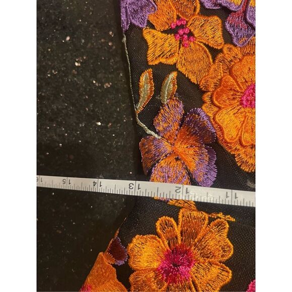 Elliatt Alessandra Floral Mini Dress In Orange Cocktail Wedding Guest size S NWT - Picture 9 of 9